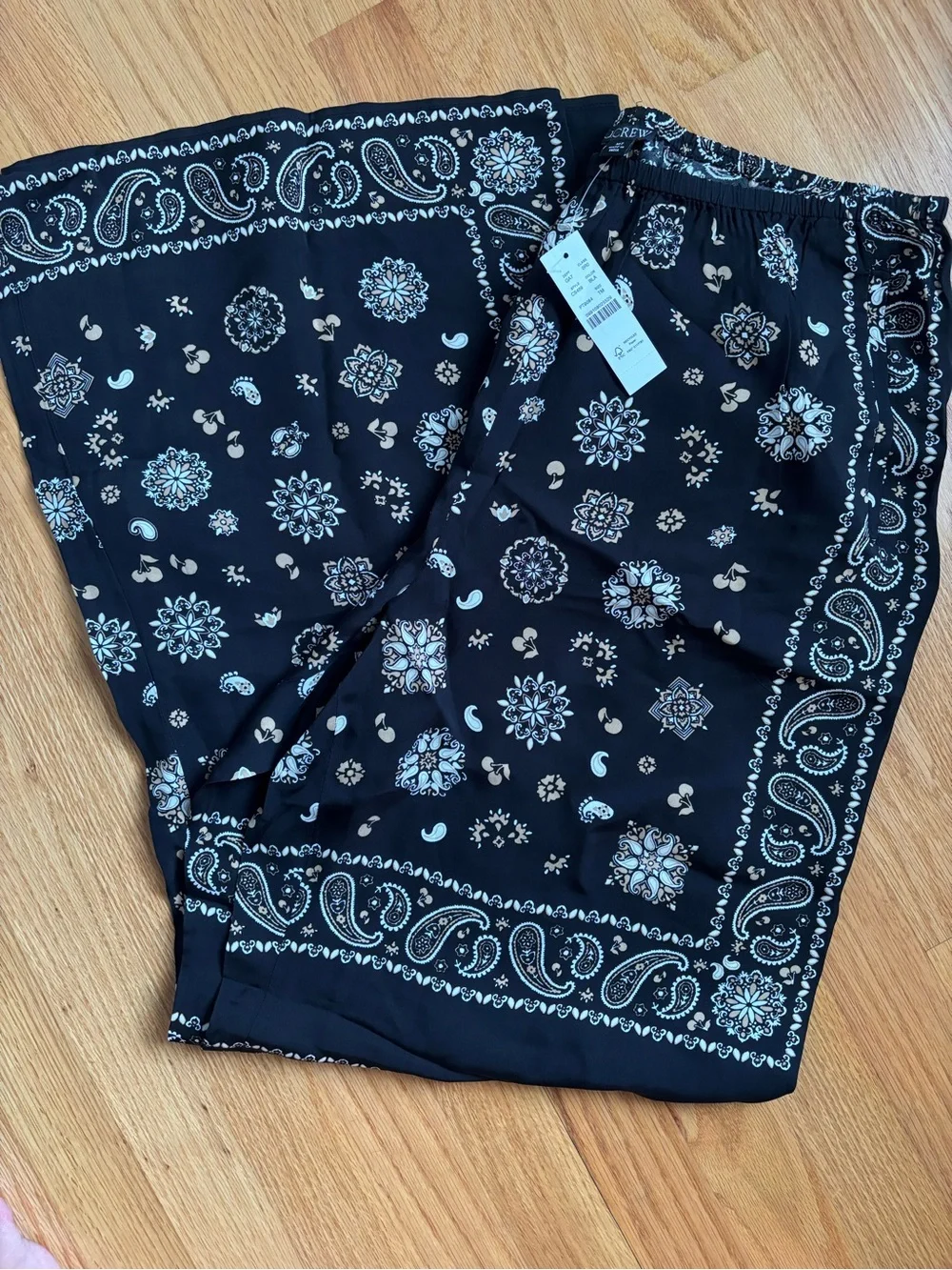 J.Crew Cosmo Bandana Print Pants - MED TALL